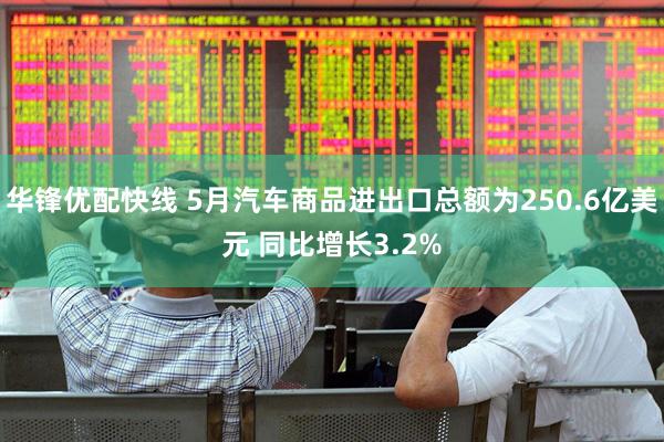 华锋优配快线 5月汽车商品进出口总额为250.6亿美元 同比增长3.2%