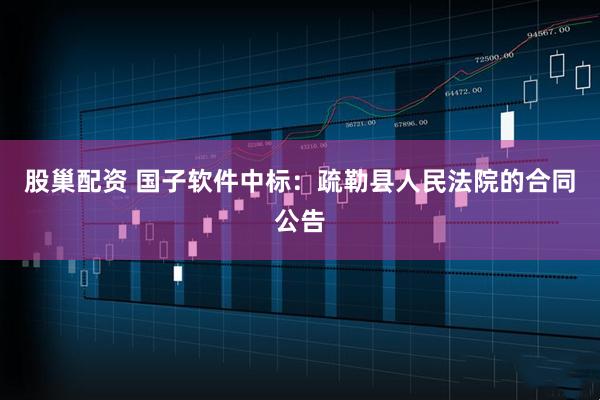 股巢配资 国子软件中标：疏勒县人民法院的合同公告